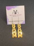 Personalized Name Vertical Earrings