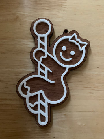 Gingerbread Stripper Ornament